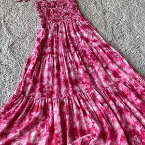 Michael Kors Pink TieDye Maxi Dress